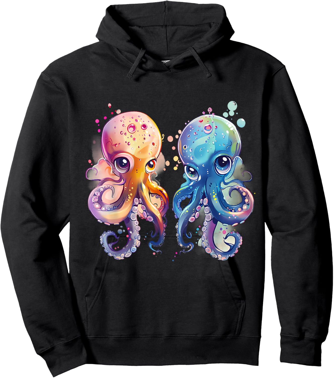 Octopus Sea Creature Artwork Sea Ocean Octopus Cthulhu Hoodie - Hoodie | Black