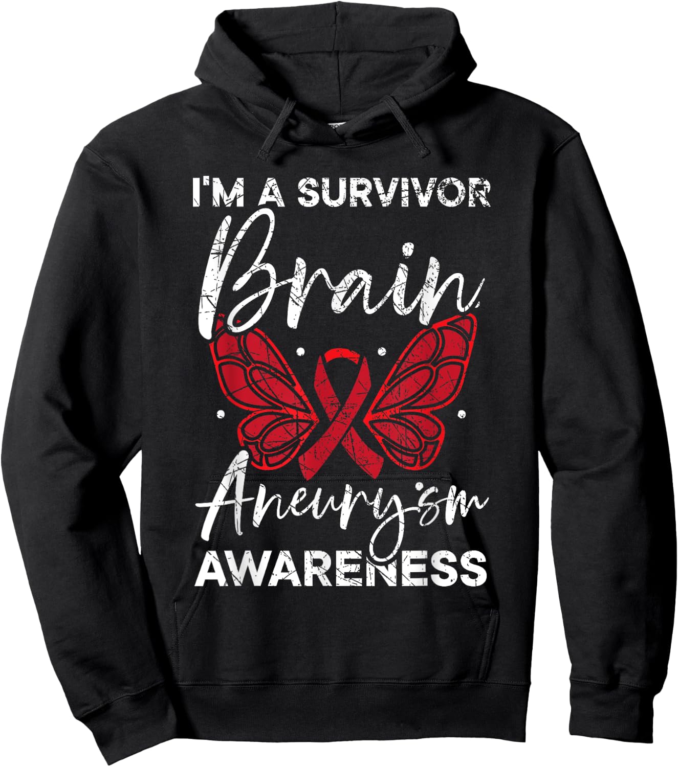 Brain Aneurysm Survivor Medical Condition Aneurysm Awareness Hoodie - Hoodie | Black