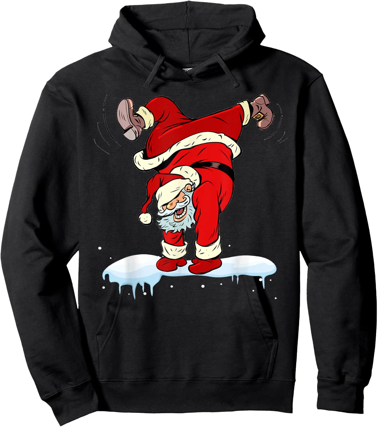 Dancing Hip Hop Santa Claus Xmas Christmas Party Hoodie - Hoodie | Black
