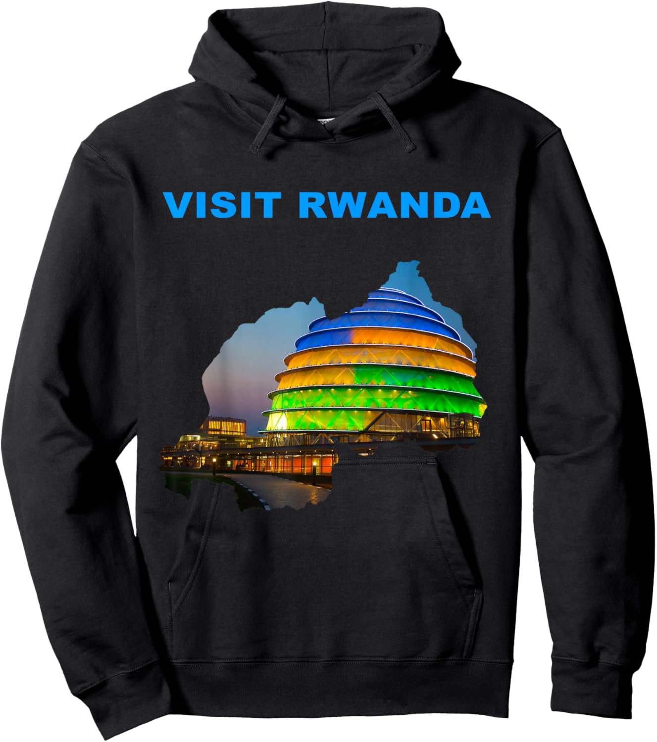 Visit Rwanda Hoodie - Hoodie | Black