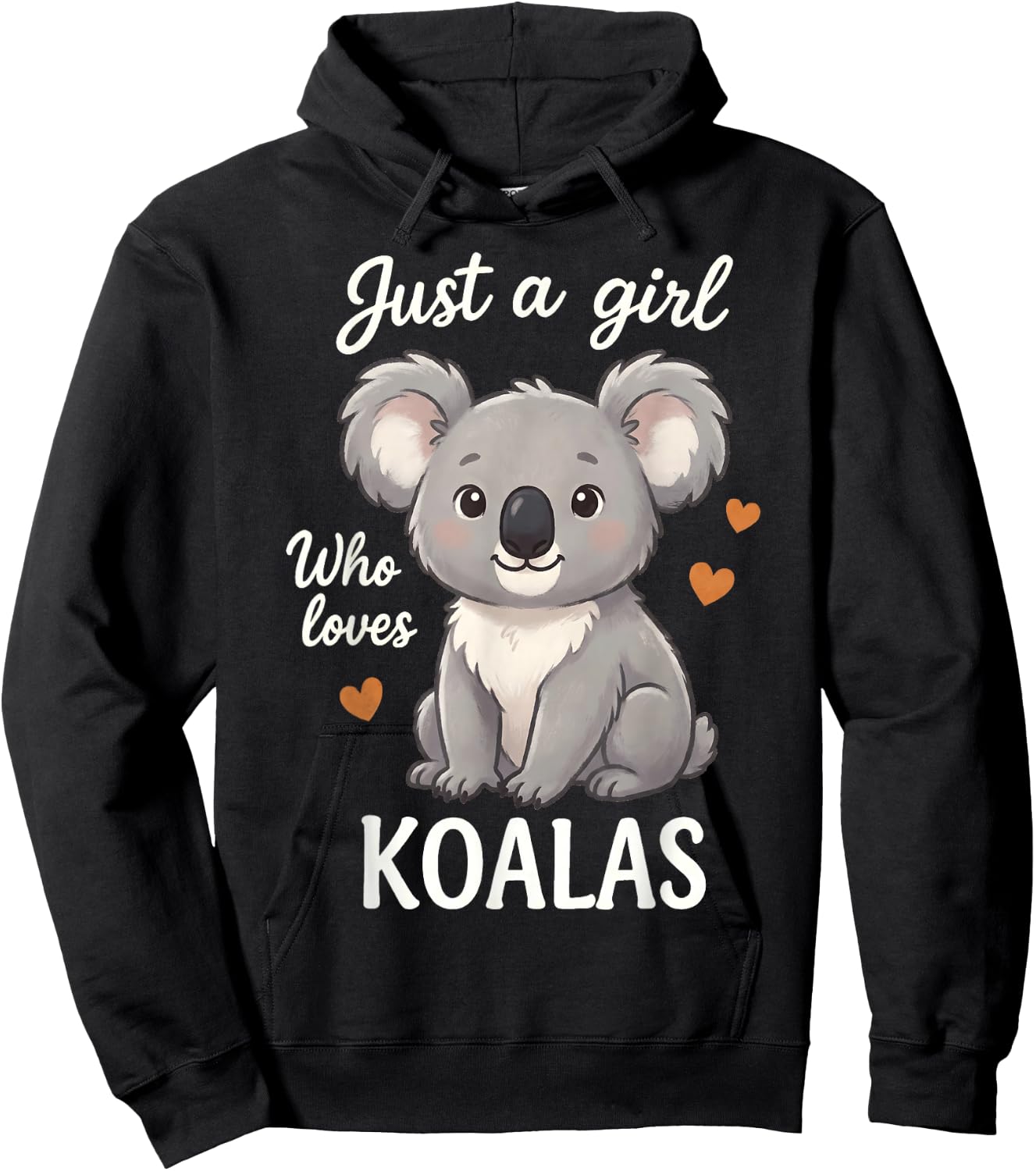 Just A Girl Who Loves Koalas Hoodie - Hoodie | Black