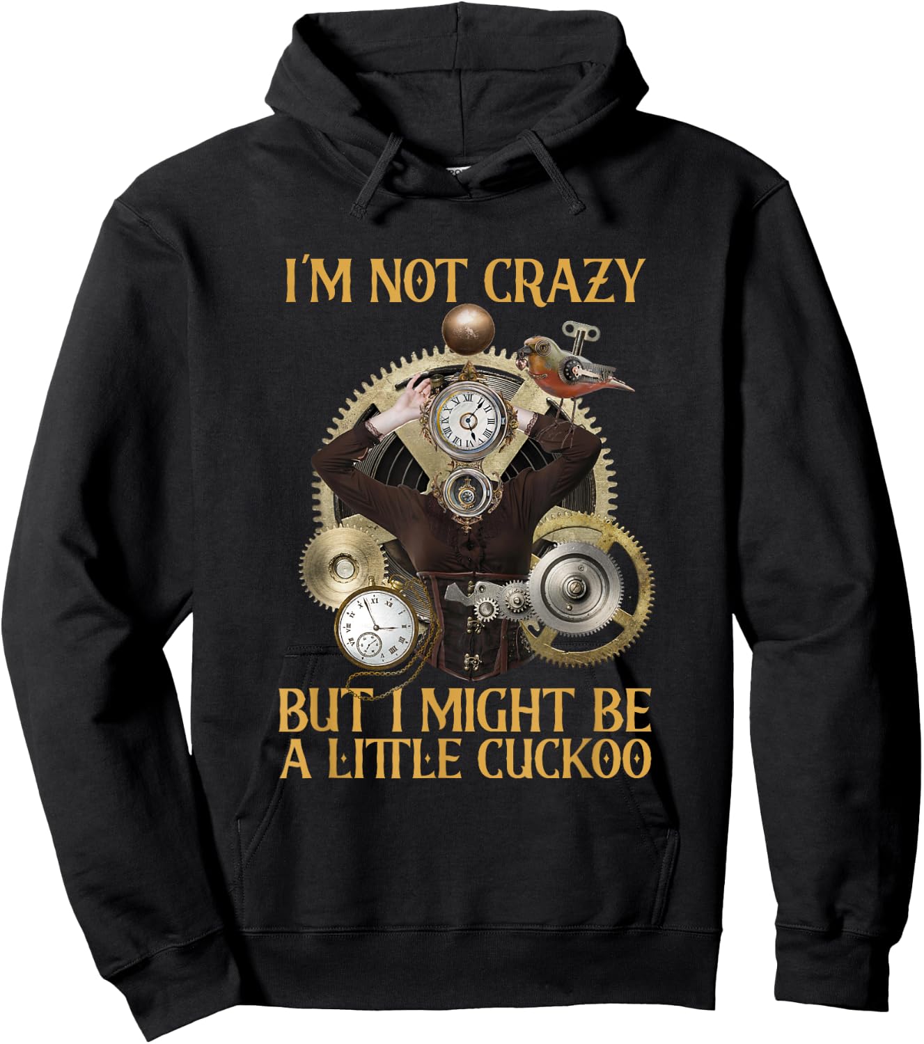 I Might Be A Little Cuckoo Animal Bird Cuckoo Hoodie - Hoodie | Black