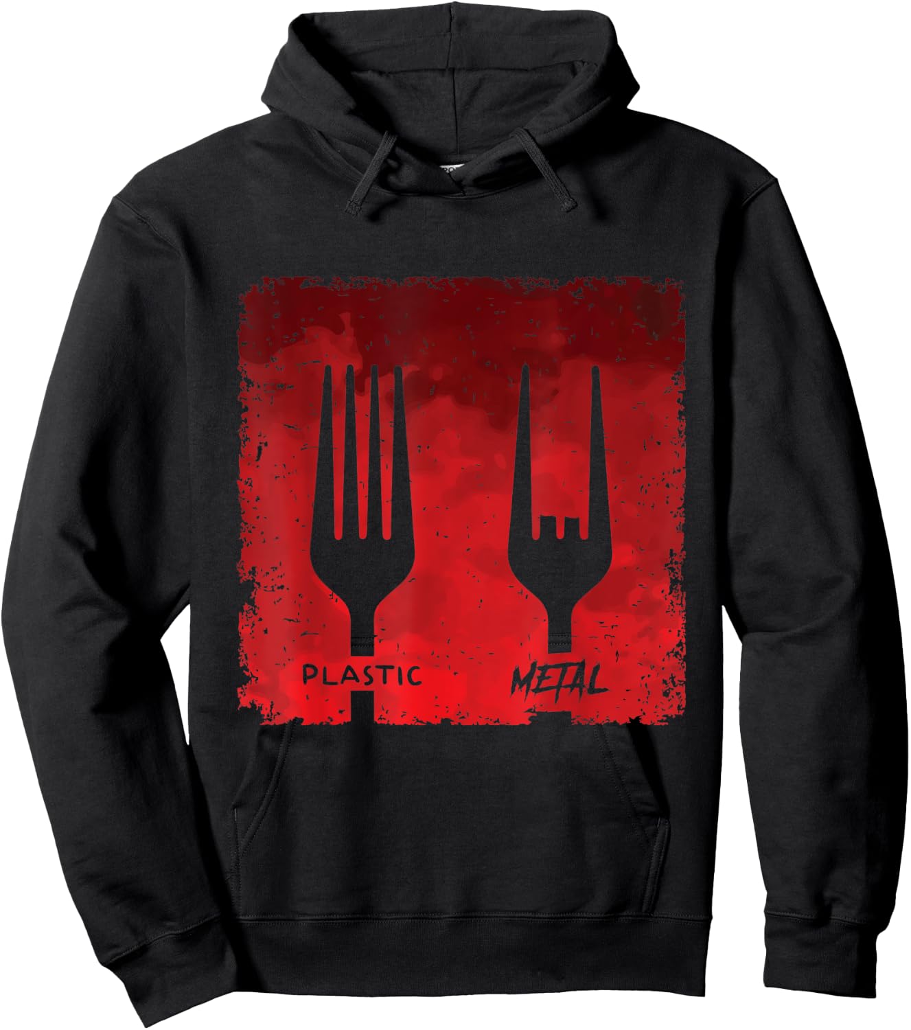 Plastic Fork Metal Music Hoodie - Hoodie | Black