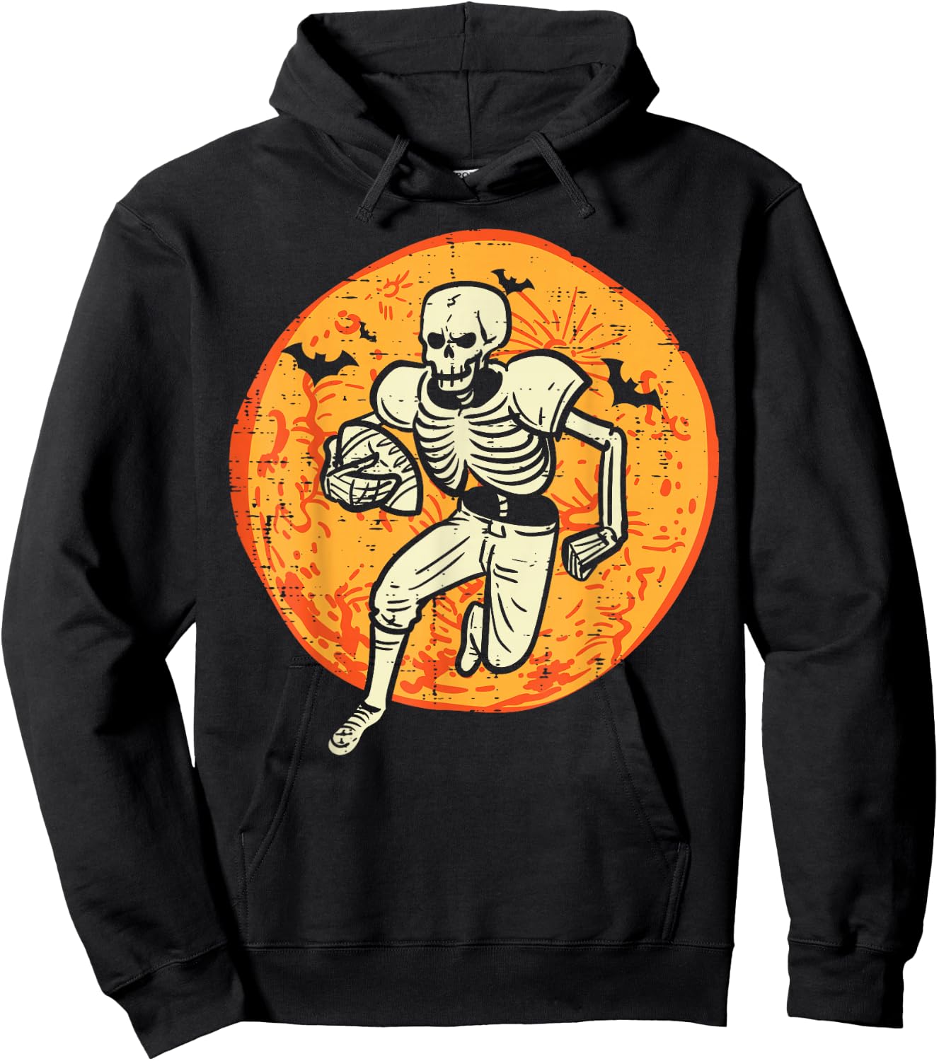 Halloween Skeleton American Football Costume Men Boys Kids Hoodie - Hoodie | Black