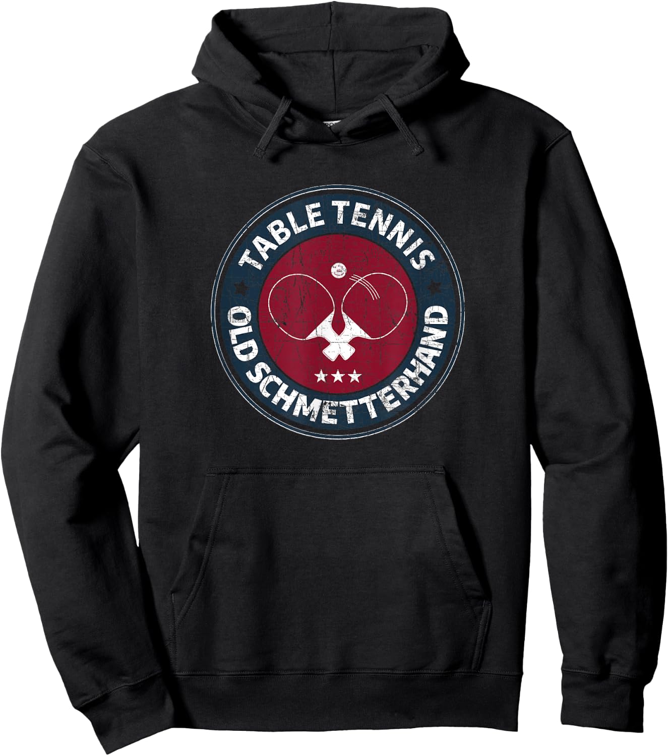 Table tennis old butterfly design for table tennis players Hoodie - Hoodie | Black