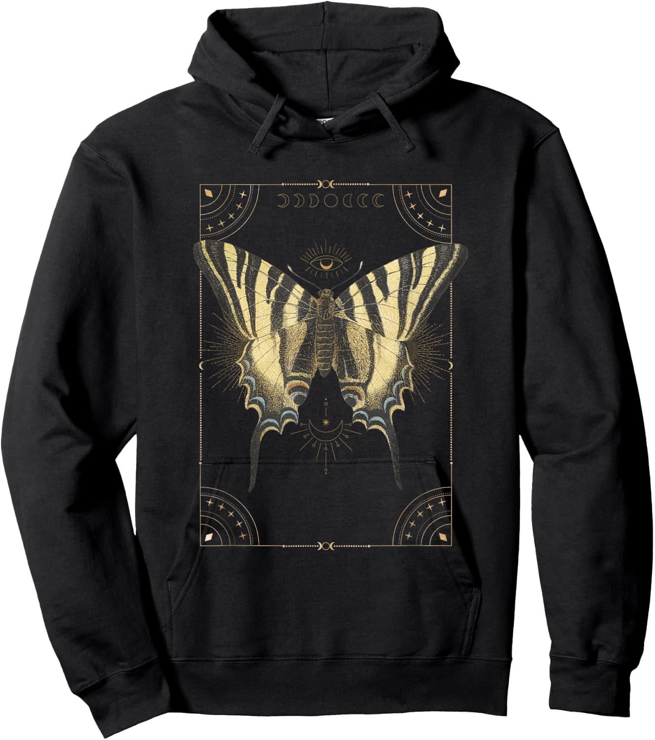 Celestial butterfly moth Hoodie - Hoodie | Black