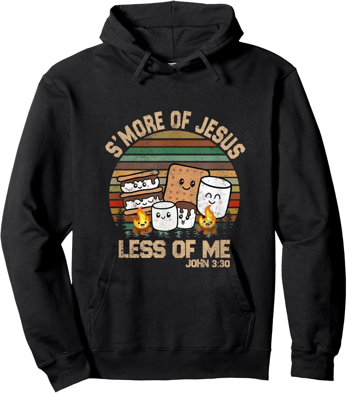 S'more Of Jesus And Less Of Me Hoodie - Hoodie | Black