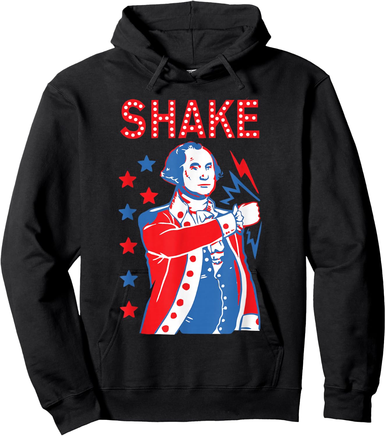 Shake & Bake Drinking American Presidents Happy 4th of July Women Men Hoodie - Hoodie | Black
