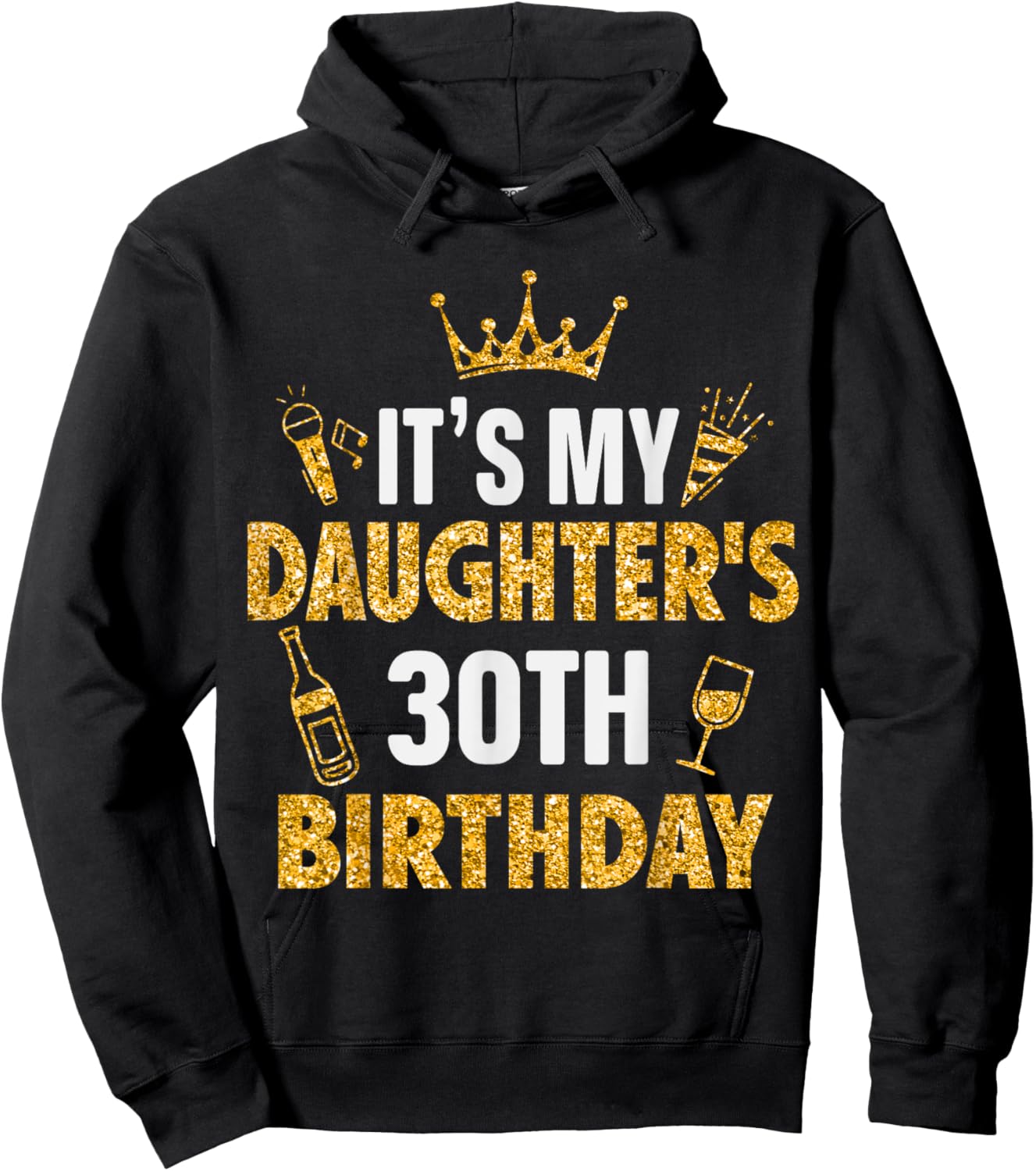 Daughter It's My Daughter's 30th Birthday 1995 30 Years Old Hoodie - Hoodie | Black
