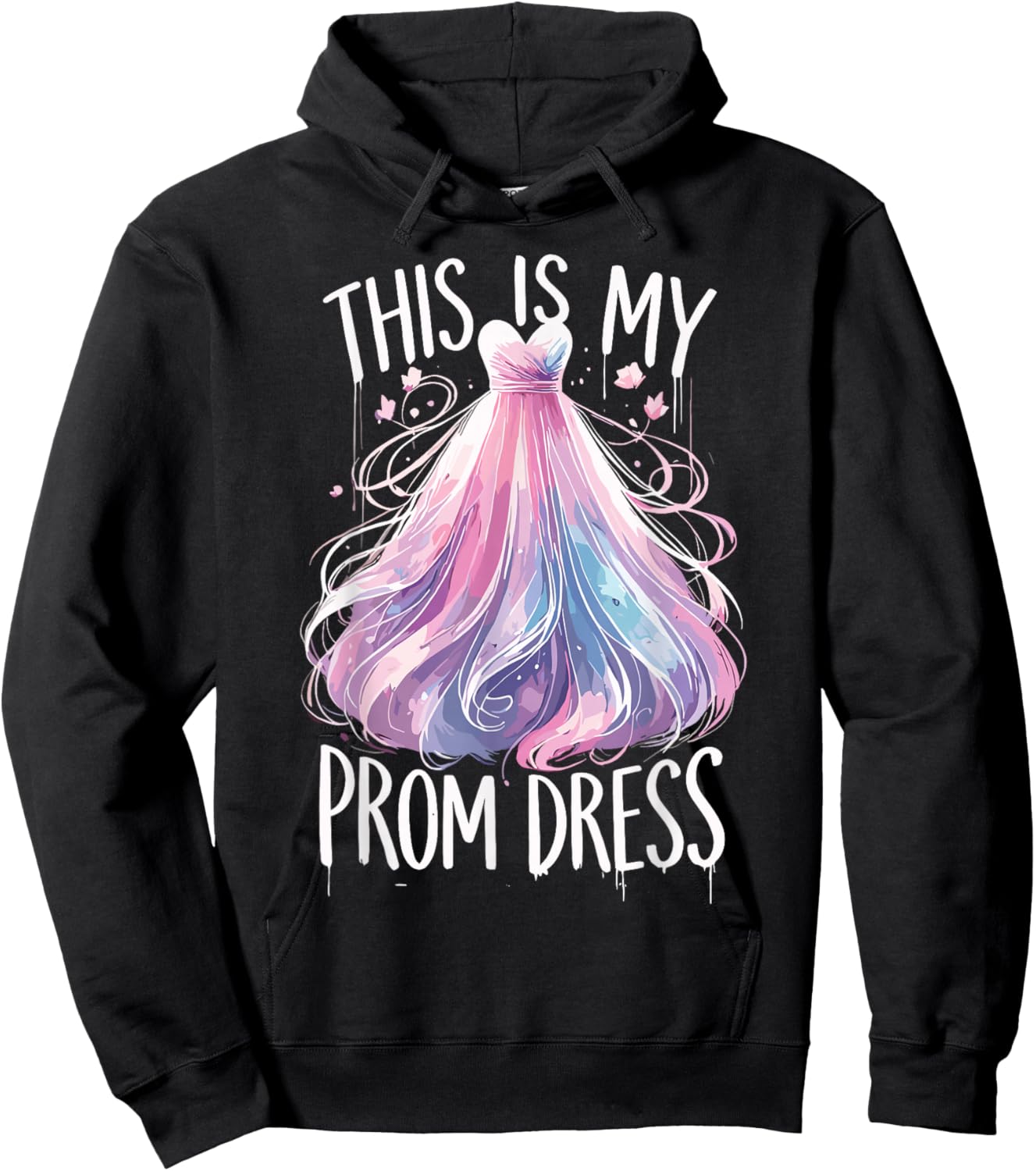 This Is My Prom Dress Funny Prom Promenade Hoodie - Hoodie | Black