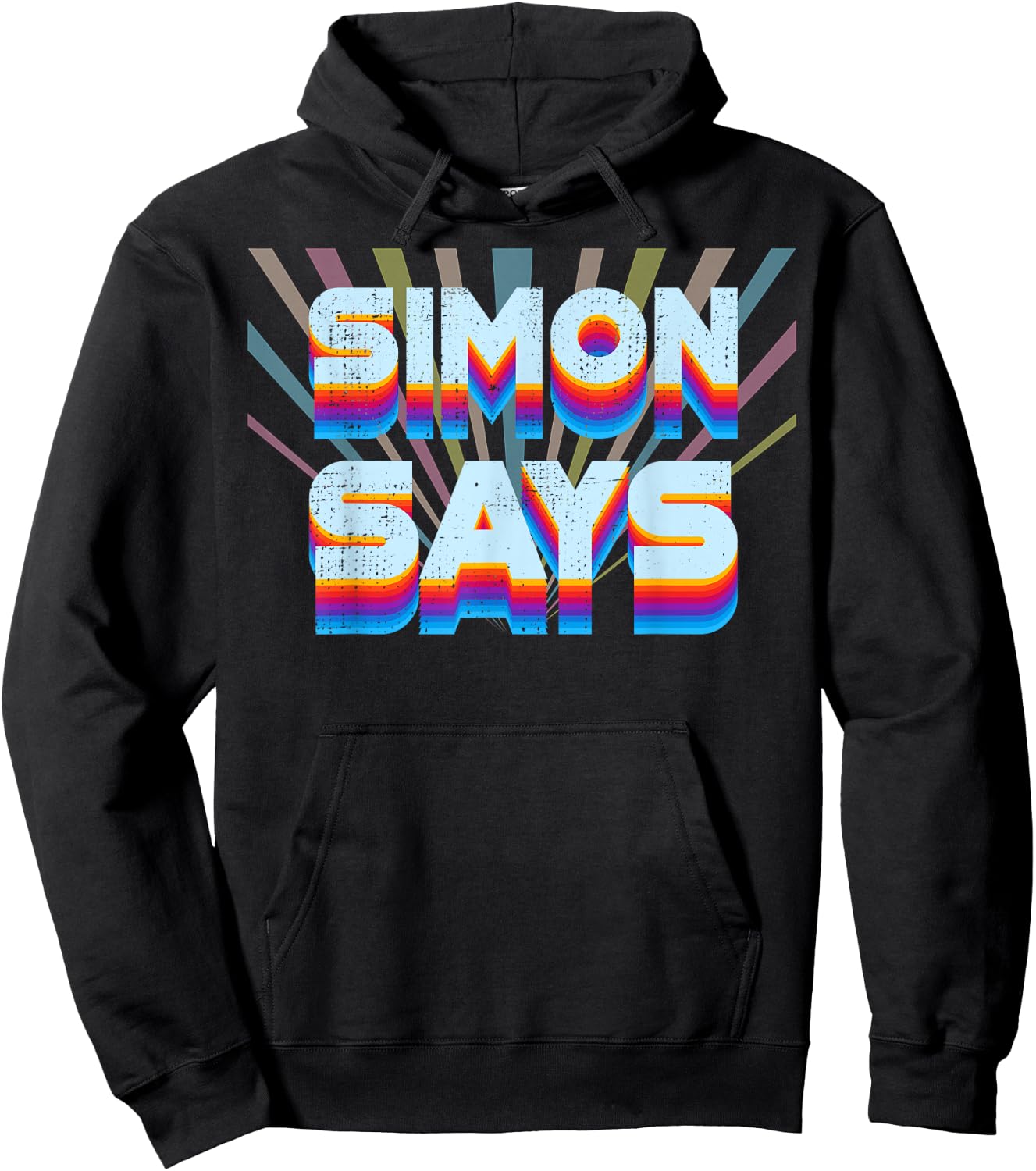 Simon Says Shirt Childhood Games from The 80s Or 90s Costume Hoodie - Hoodie | Black