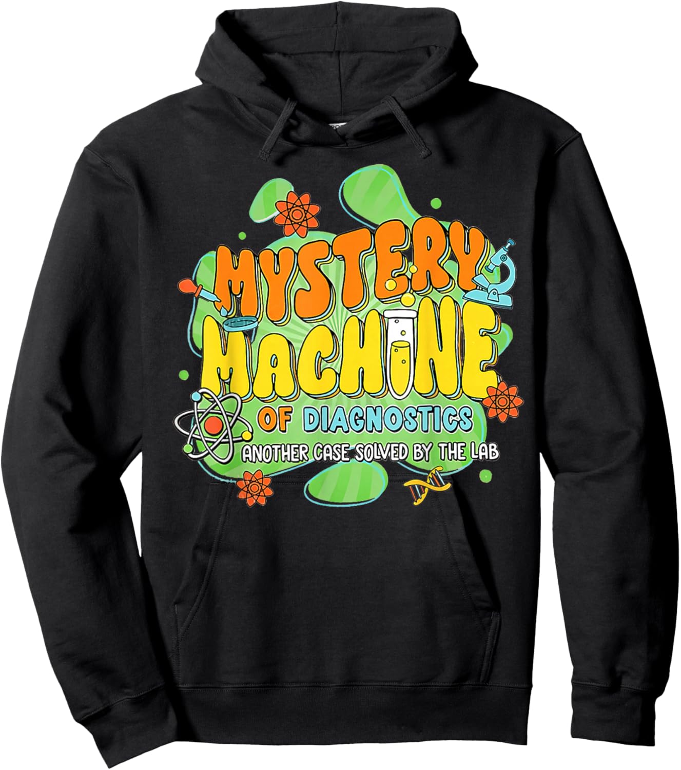 Mystery Machine of Diagnostics Lab Week 2025 Med Lab Tech Hoodie - Hoodie | Black