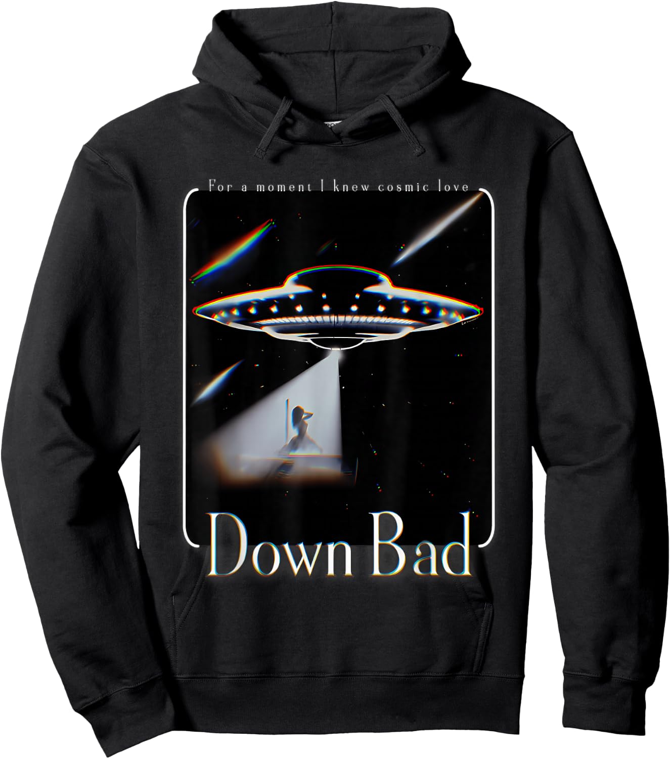 Did You Really Beam Me Up Down Bad Hoodie - Hoodie | Black