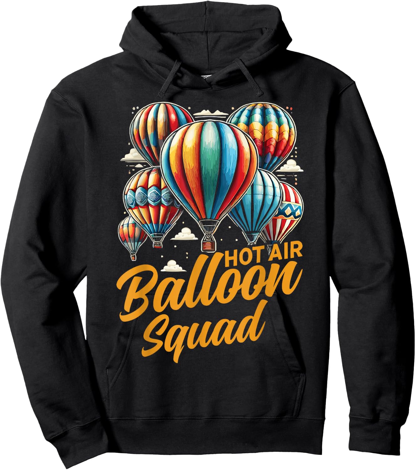 Hot Air Balloon Hot Air Ballon Squad Hoodie - Hoodie | Black