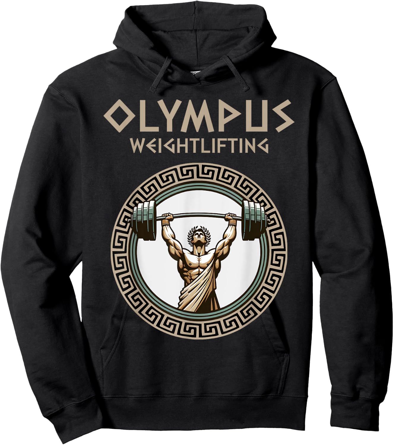 Gym Olympus Weight Lifting Strength of the Gods Hoodie - Hoodie | Black