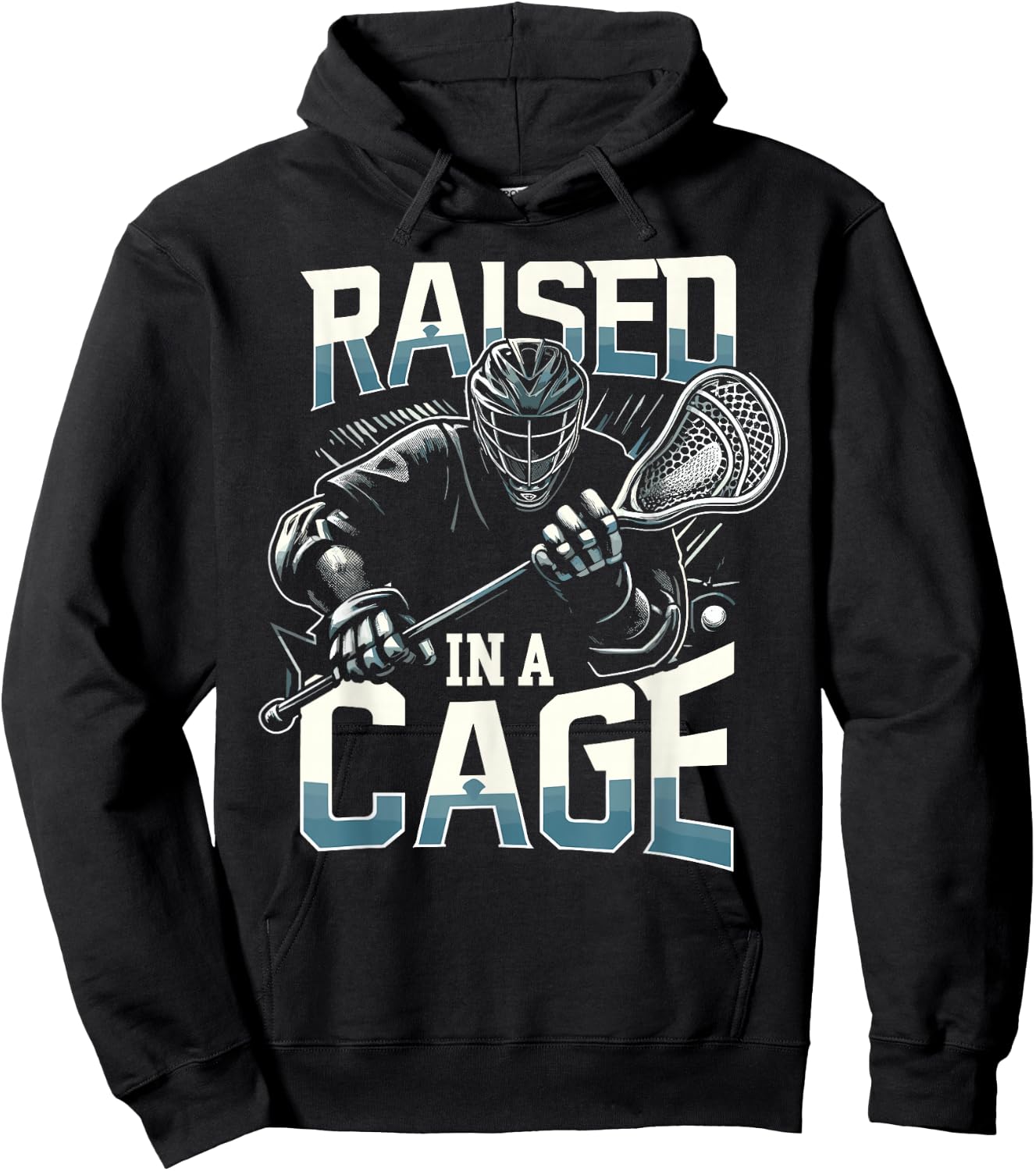 Lacrosse Player Lax Goalie Lacrosse Goalie Hoodie - Hoodie | Black