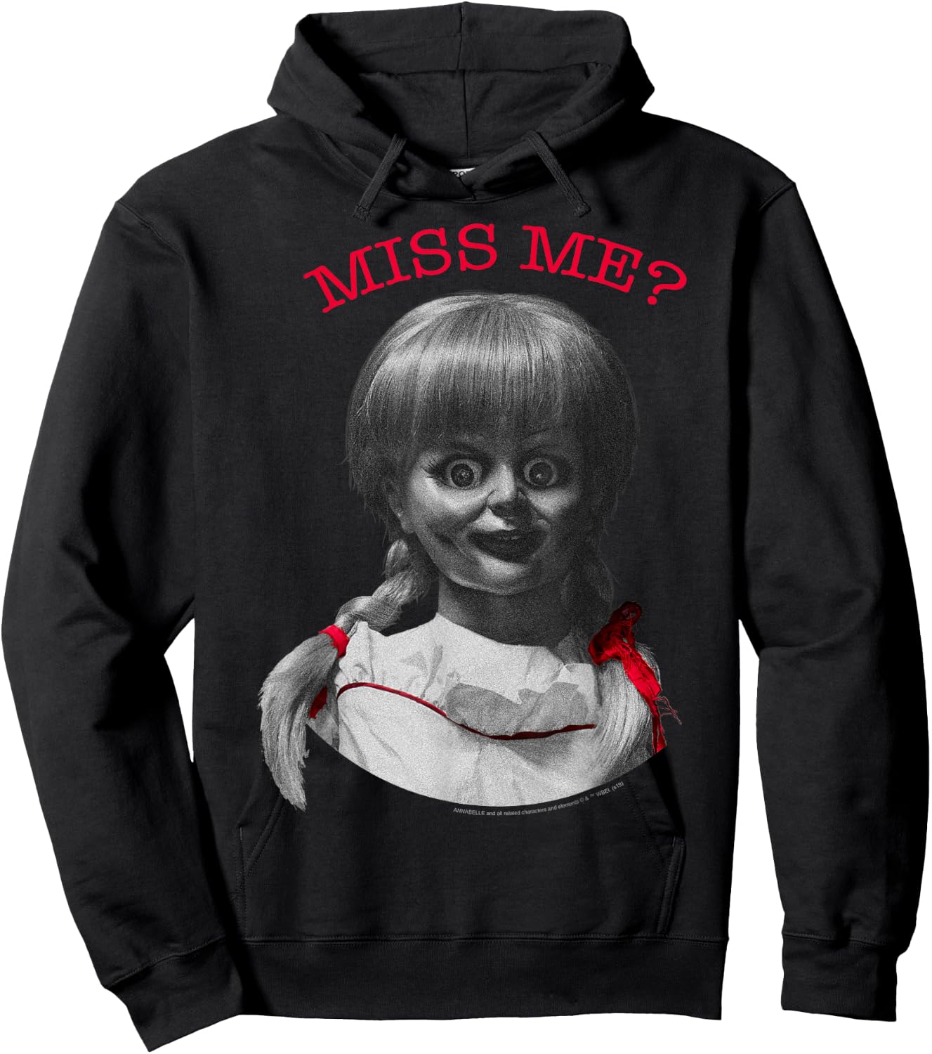 Annabelle Miss Me Portrait Hoodie - Hoodie | Black