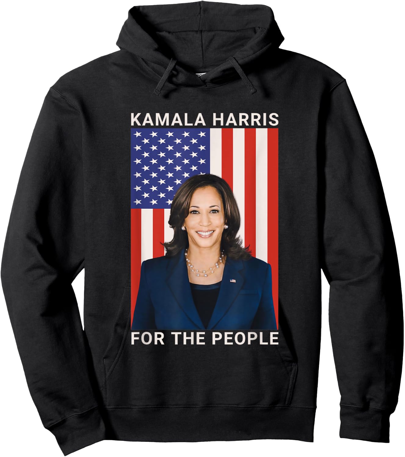 vote Kamala Harris 2024 For President And For the people Hoodie - Hoodie | Black