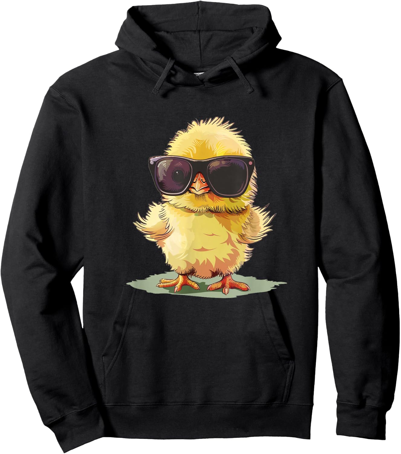 Cool Baby Poultry Costume with Sunglasses Hoodie - Hoodie | Black