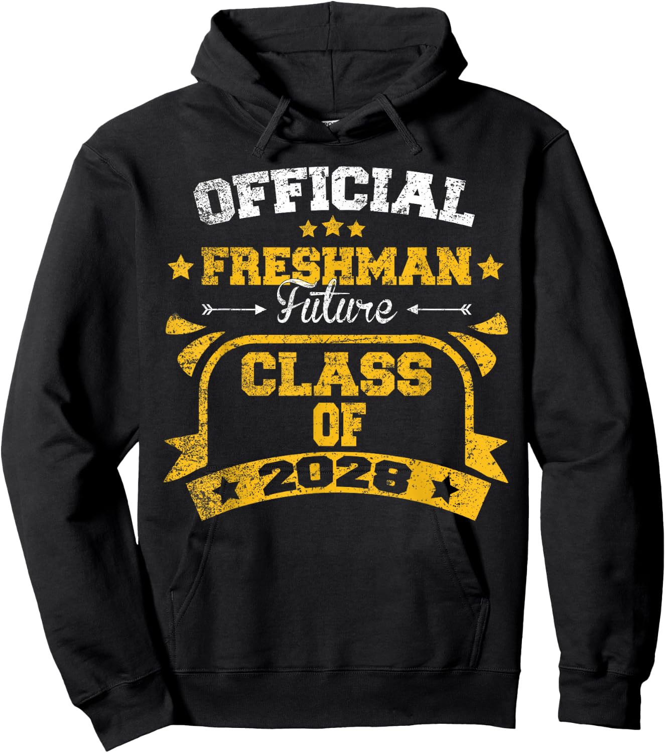 Official Freshman Future Class Of 2028 First Day Of School Hoodie - Hoodie | Black