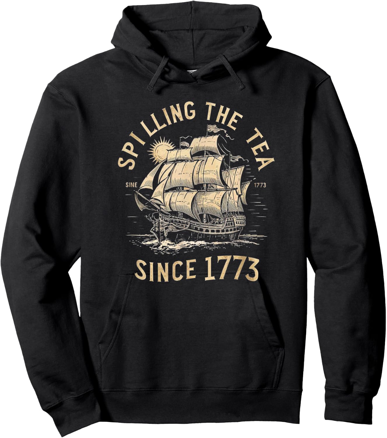 Spilling The Tea Since 1773 Hoodie - Hoodie | Black