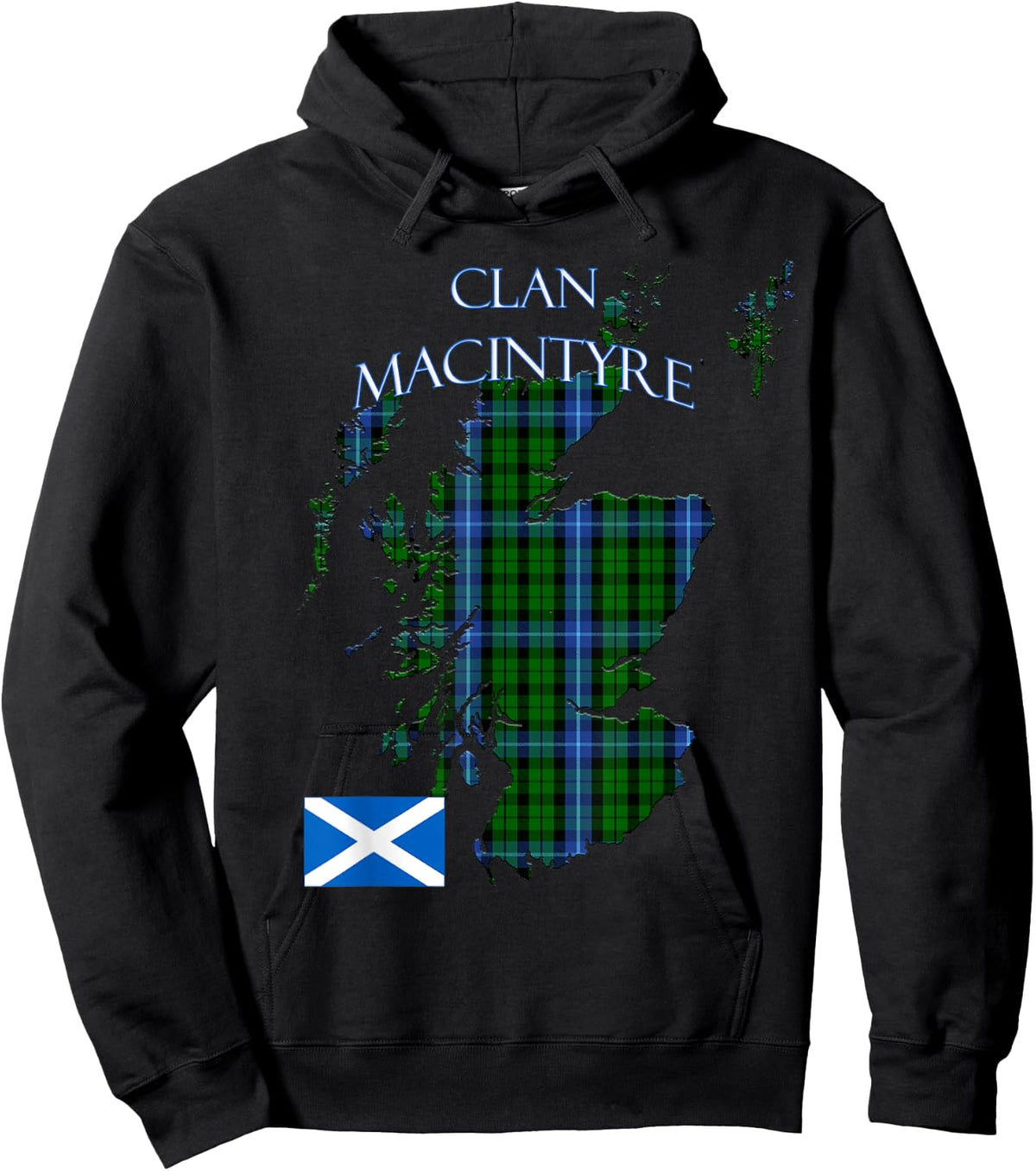 MacIntyre Scottish Clan Tartan Scotland Hoodie - Hoodie | Black