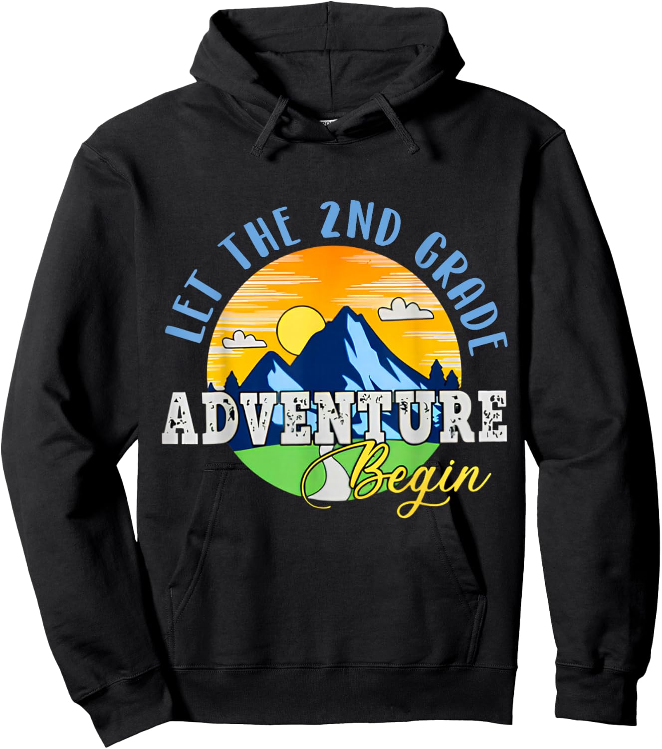 Let the 2nd Grade Adventure Begin Second Grade Teacher Hoodie - Hoodie | Black