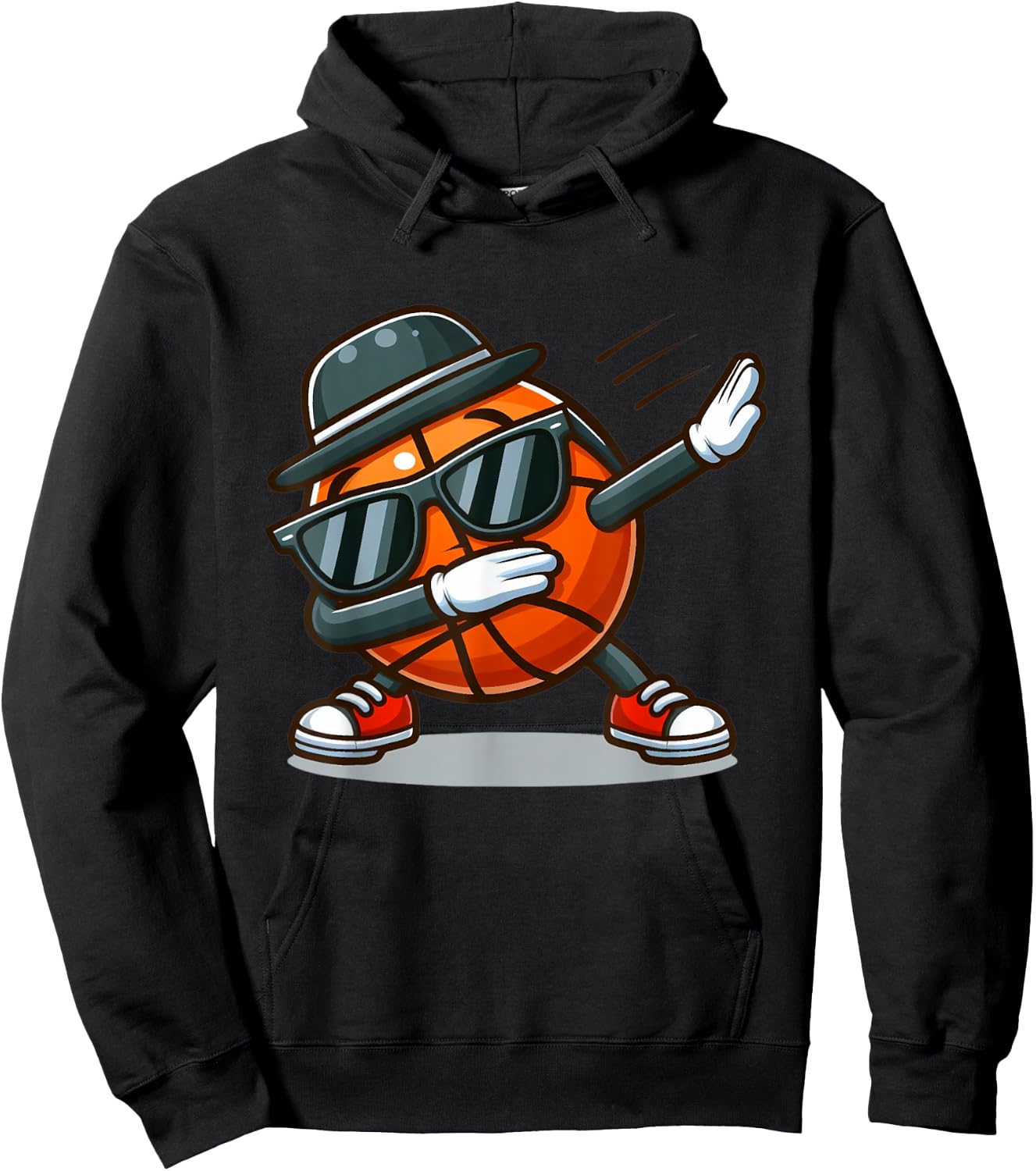 Funny Dabbing Basketball Boys Men Women Kids Sports Player Hoodie - Hoodie | Black