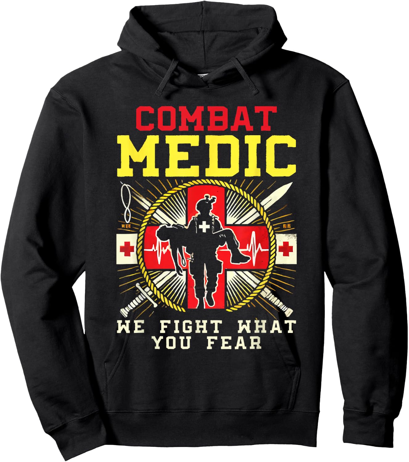 Combat Medic First Aid Field Medic Military Hoodie - Hoodie | Black