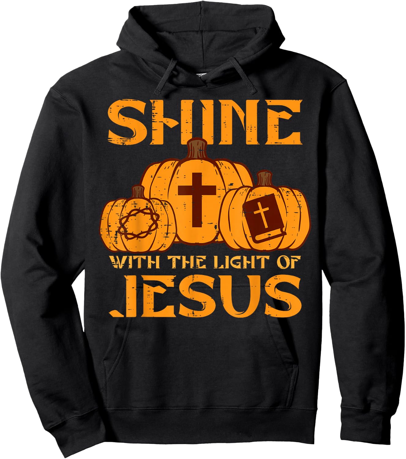 Halloween Shine With Light Jesus Christian Men Women Kids Hoodie - Hoodie | Black