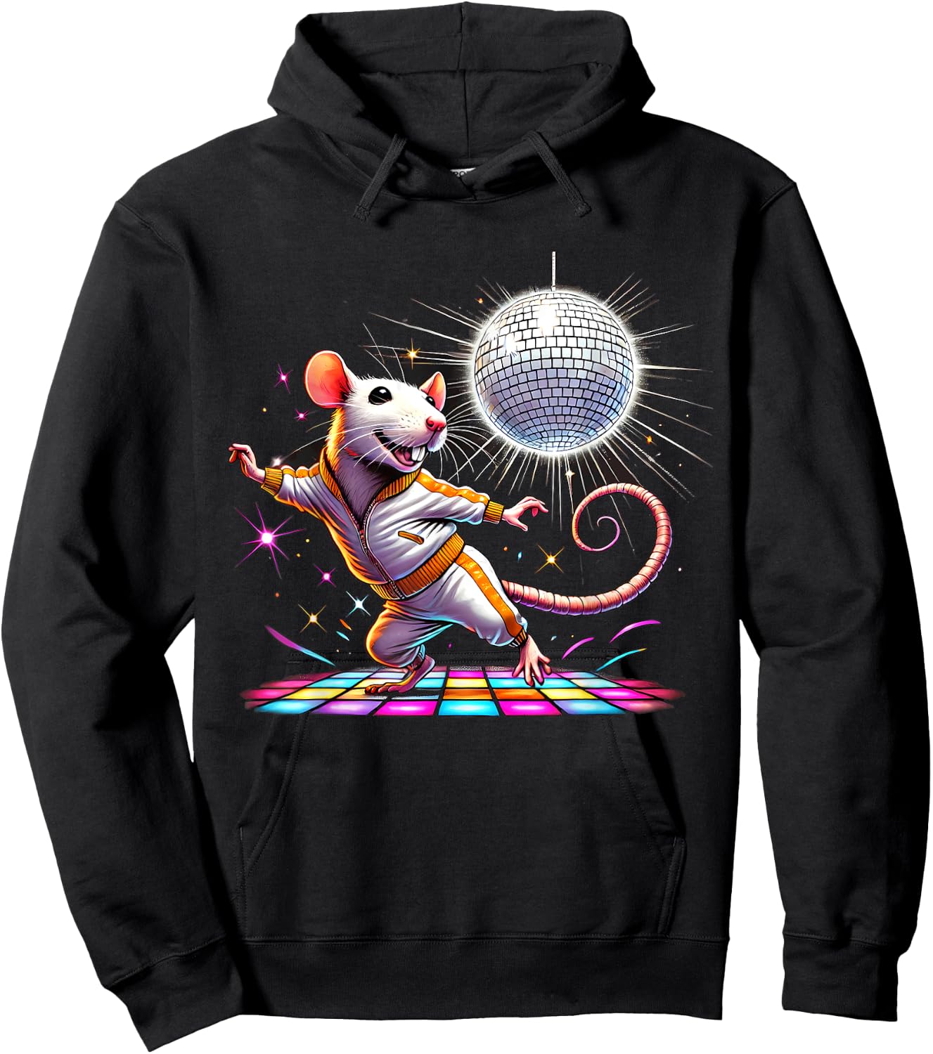 Aesthetic Rat Disco Hoodie - Hoodie | Black