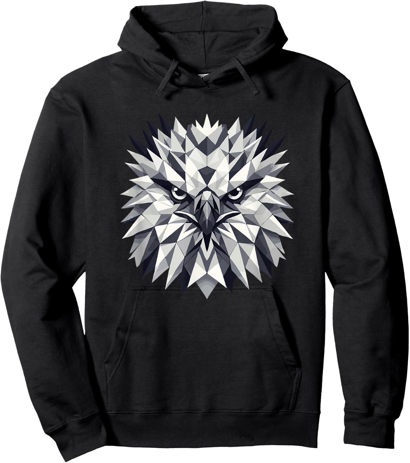 Geometric Art Harpy Eagle Eagles Hoodie - Hoodie | Black