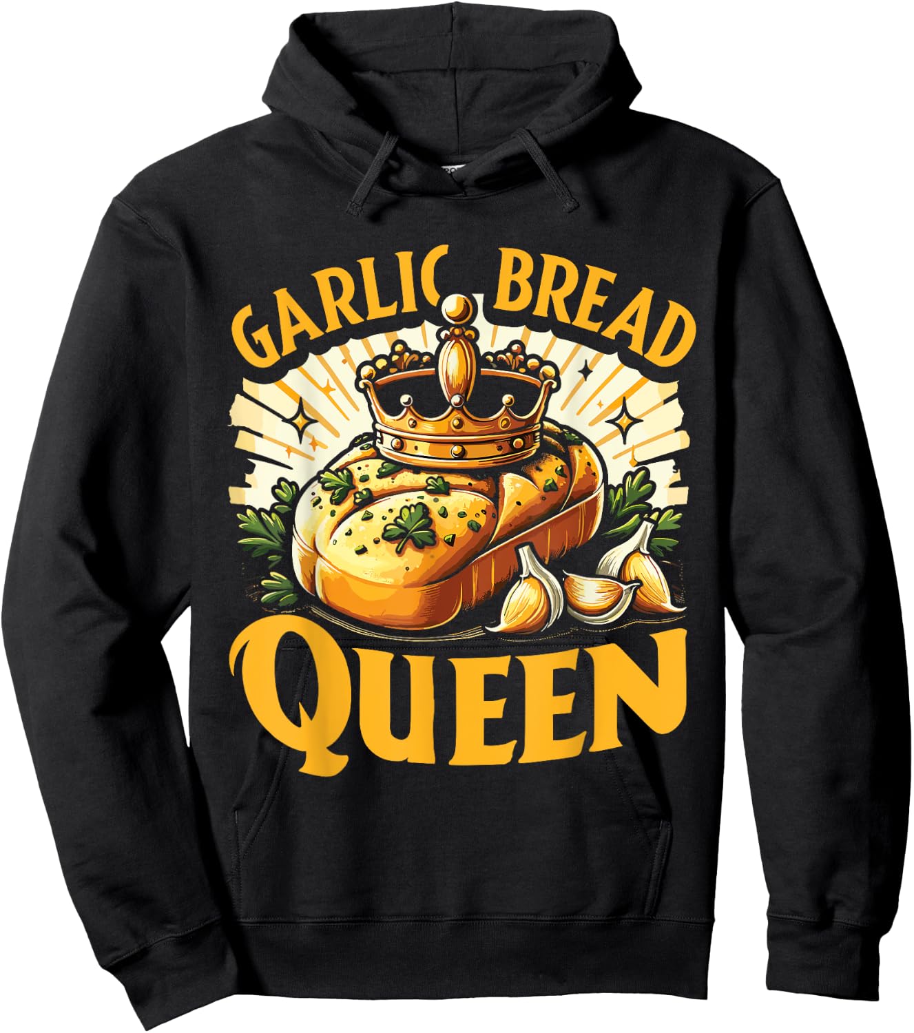 Garlic Bread Food Lover Hoodie - Hoodie | Black