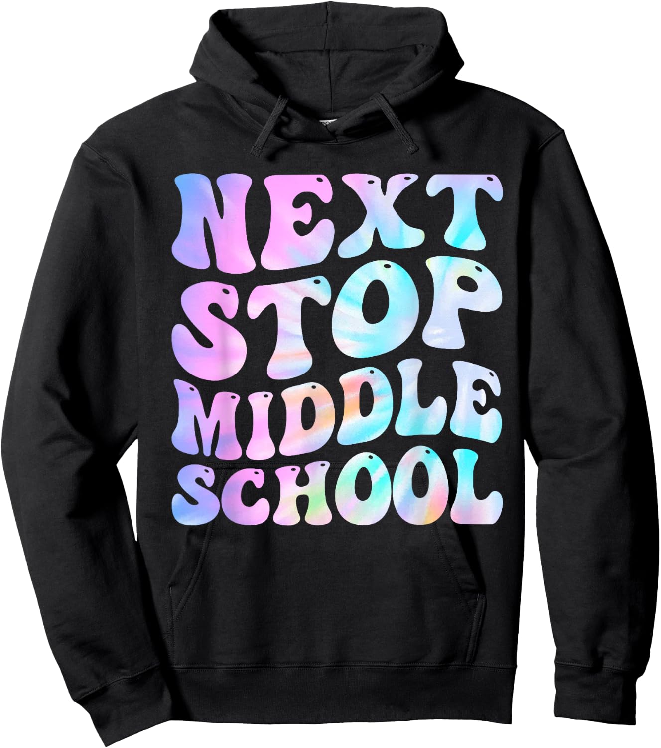 Next Stop Middle School Groovy Elementary School Graduation Hoodie - Hoodie | Black