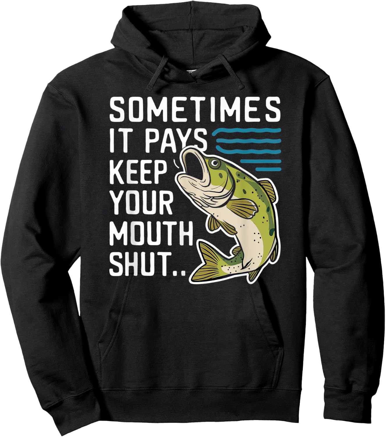 Sometimes it Pays to Keep Your Mouth Shut Hoodie - Hoodie | Black