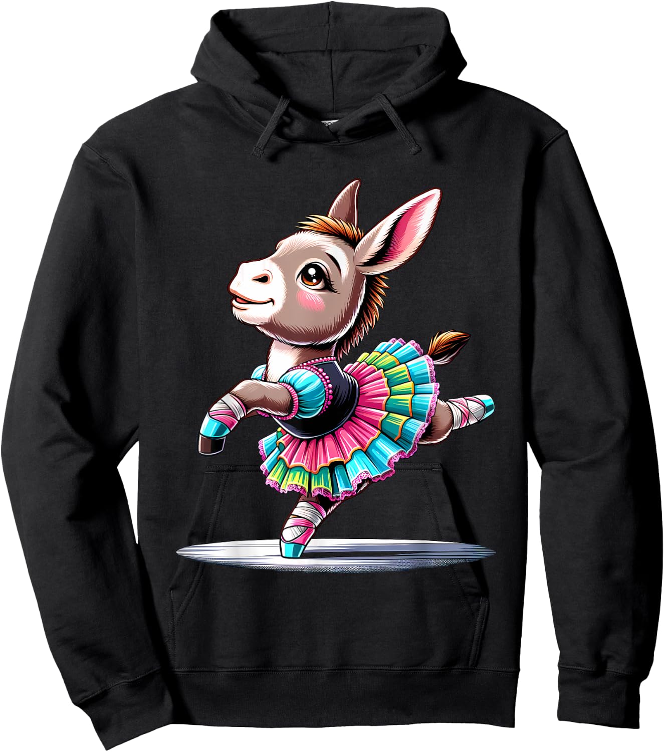 Ballerina Donkey Dancing Hoodie - Hoodie | Black