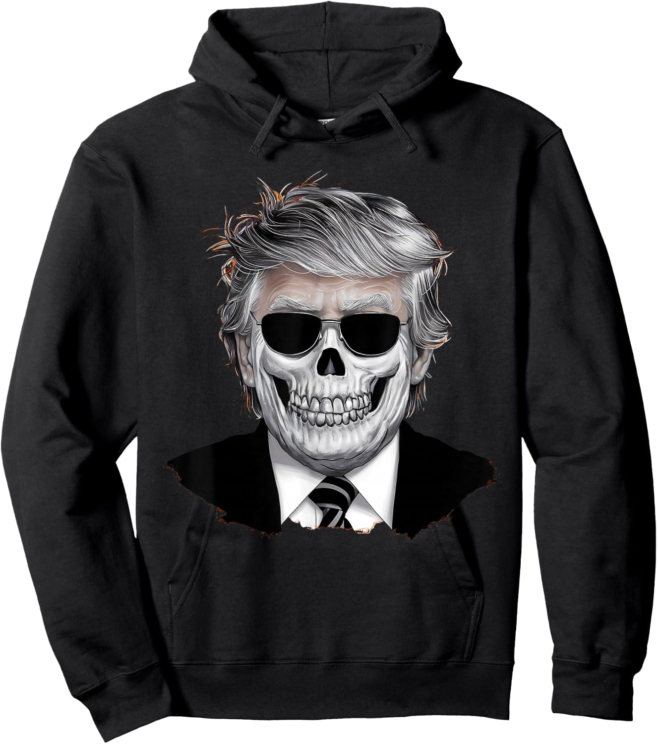 Halloween Orange Trump American Horror Party Costume Hoodie - Hoodie | Black