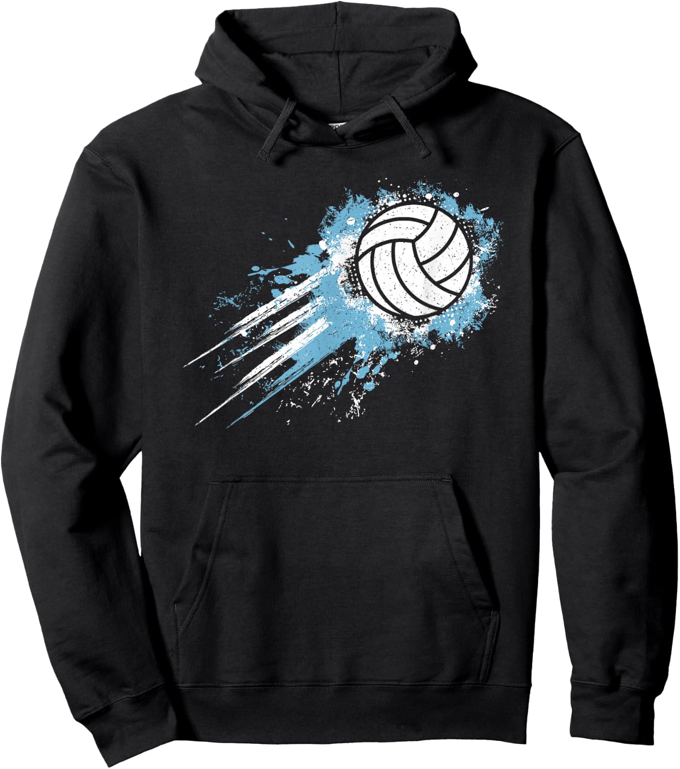 Volleyball Player Vintage Volleyball Lover Men Boys Kids Hoodie - Hoodie | Black