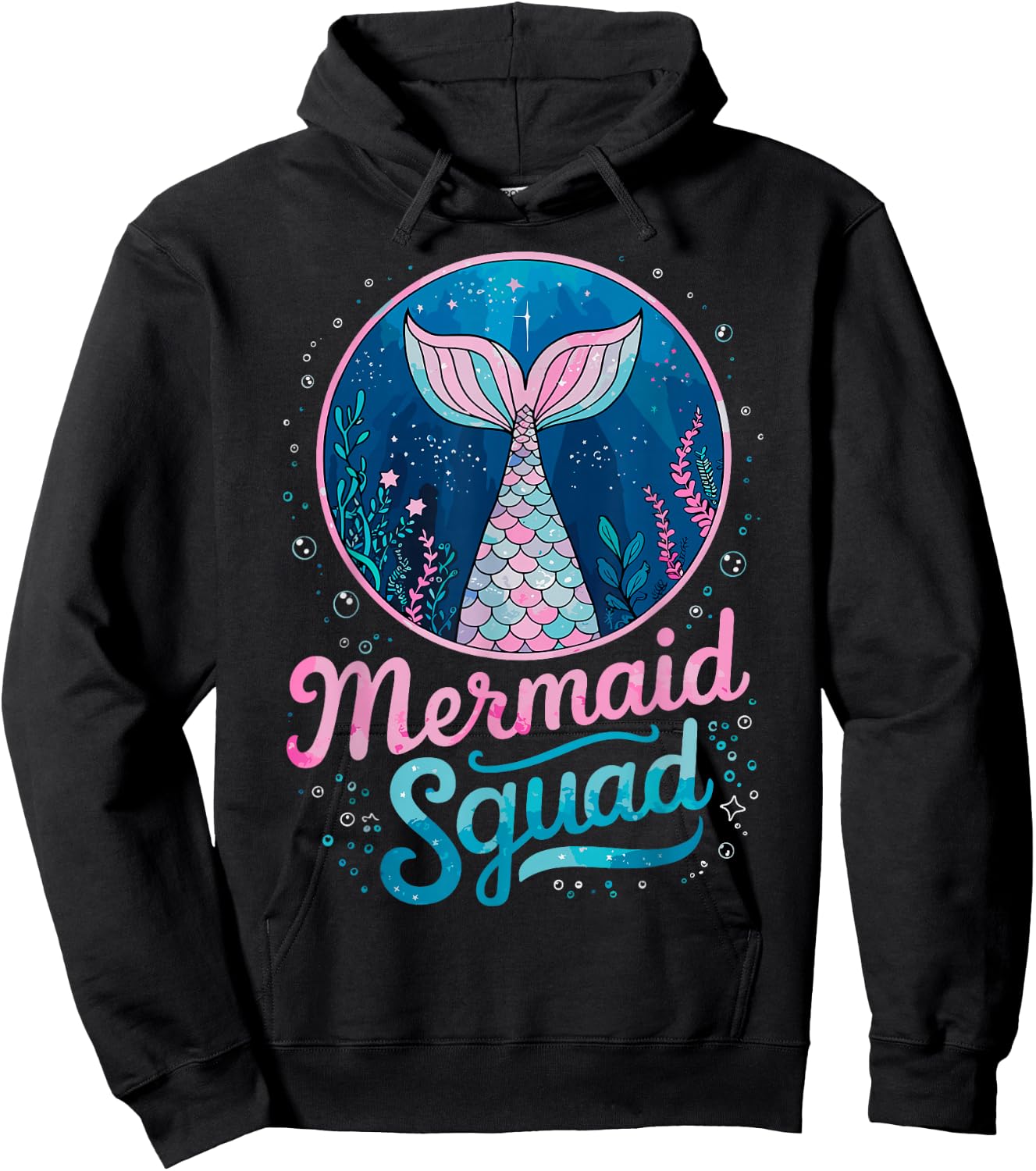 Mermaid Birthday Party Squad of The Mermaid Hoodie - Hoodie | Black