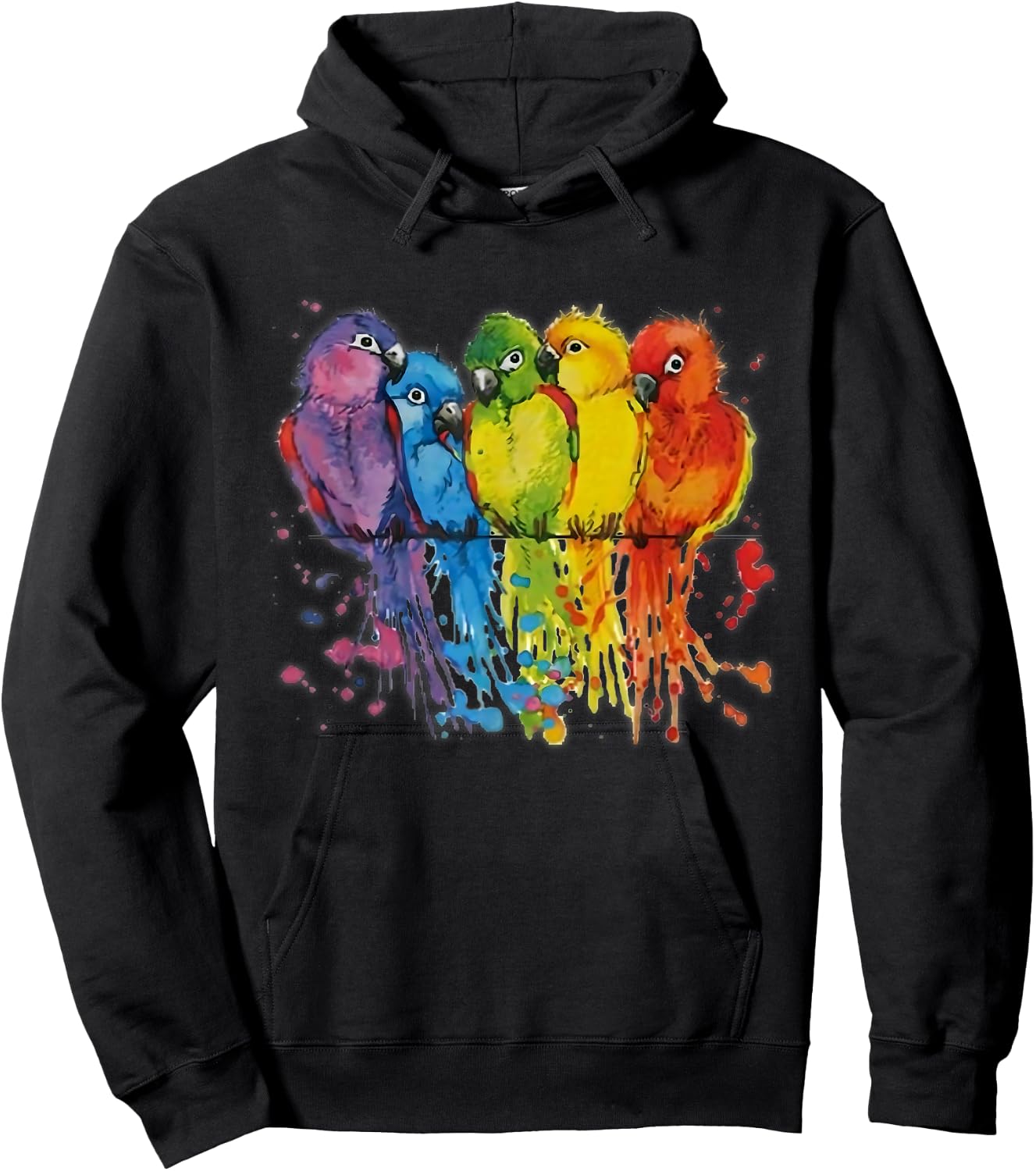 Love parrot Women Shirt parrot Lovers for kids and girls Hoodie - Hoodie | Black