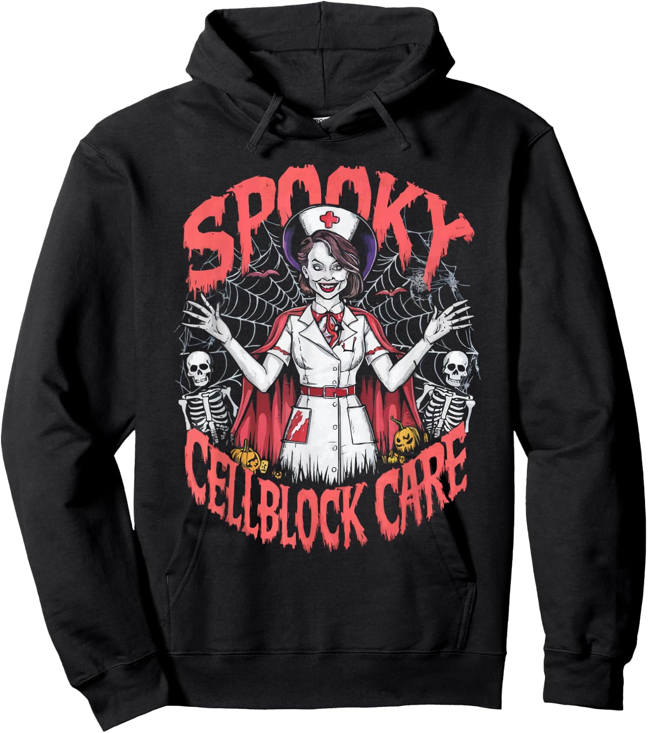 Correctional Nurse Halloween Spooky Nursing Trick Or Treat Hoodie - Hoodie | Black