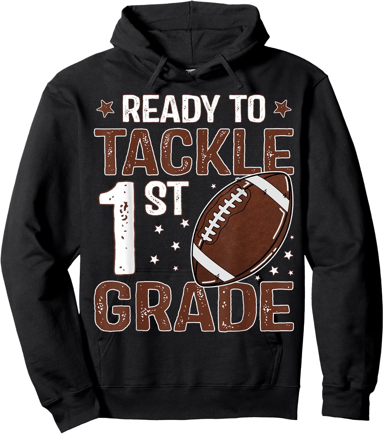 Ready To Tackle First Grade First Day Of 1st Grade Boys Hoodie - Hoodie | Black