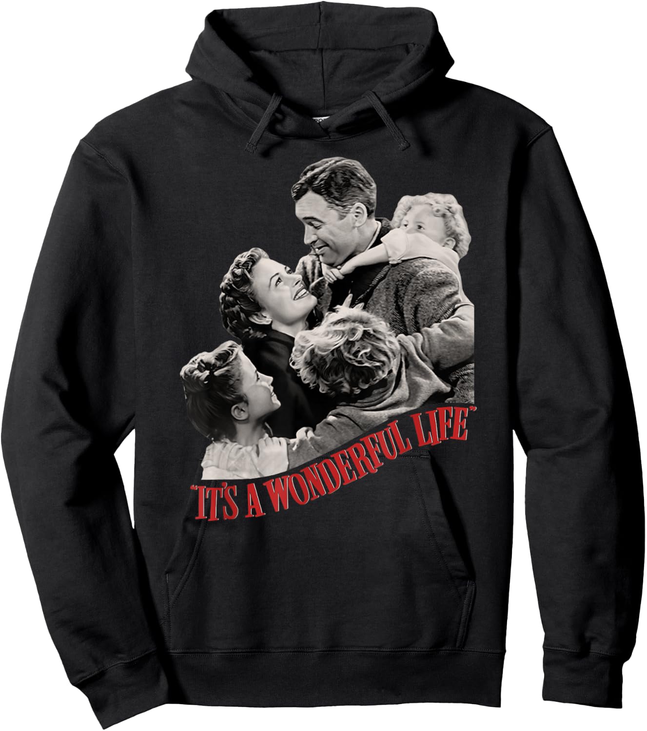 Vintage Christmas Classic It's a Wonderful Life Hoodie - Hoodie | Black