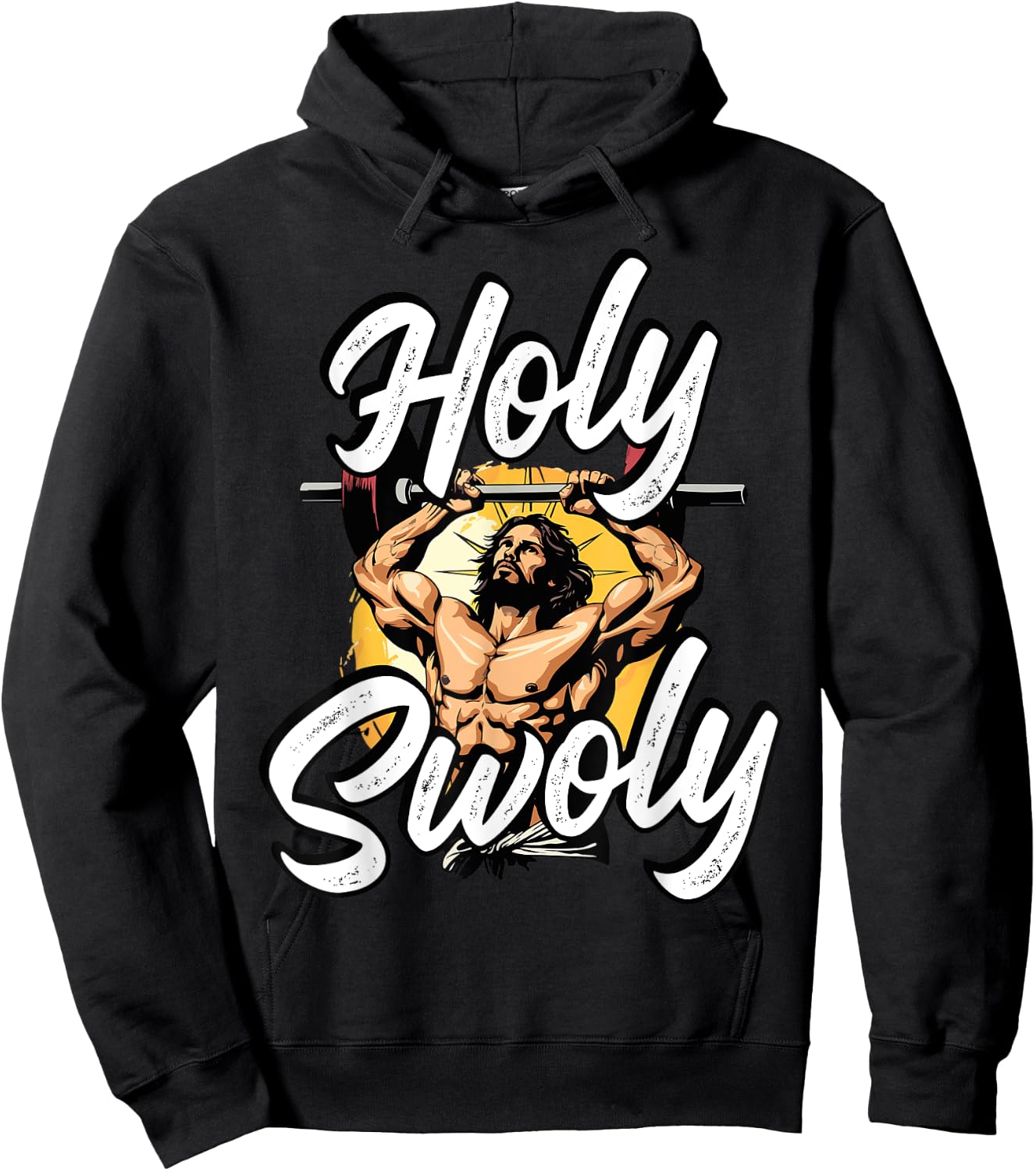 Gym Workout Exercise Christian Religious Jesus Christ Hoodie - Hoodie | Black