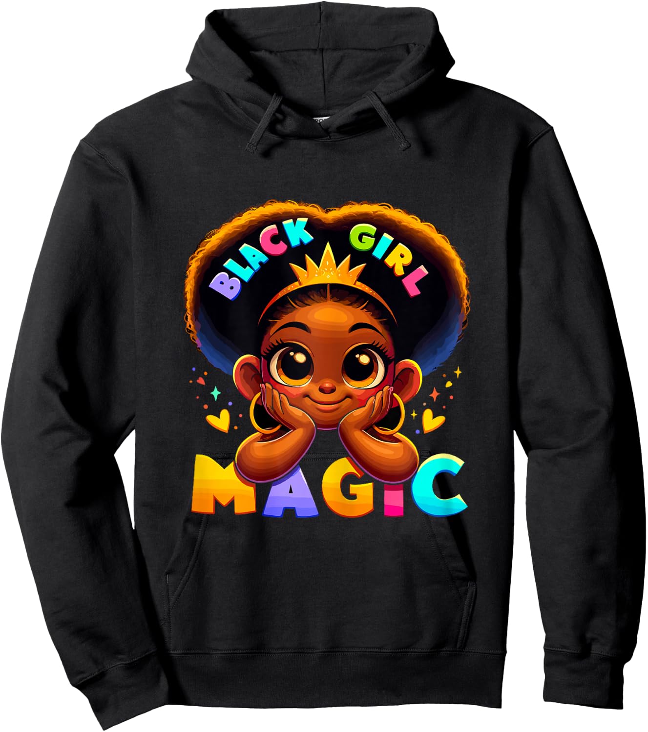 Black Girl Magic Melanin Poppin Toddler Juneteenth Hoodie - Hoodie | Black