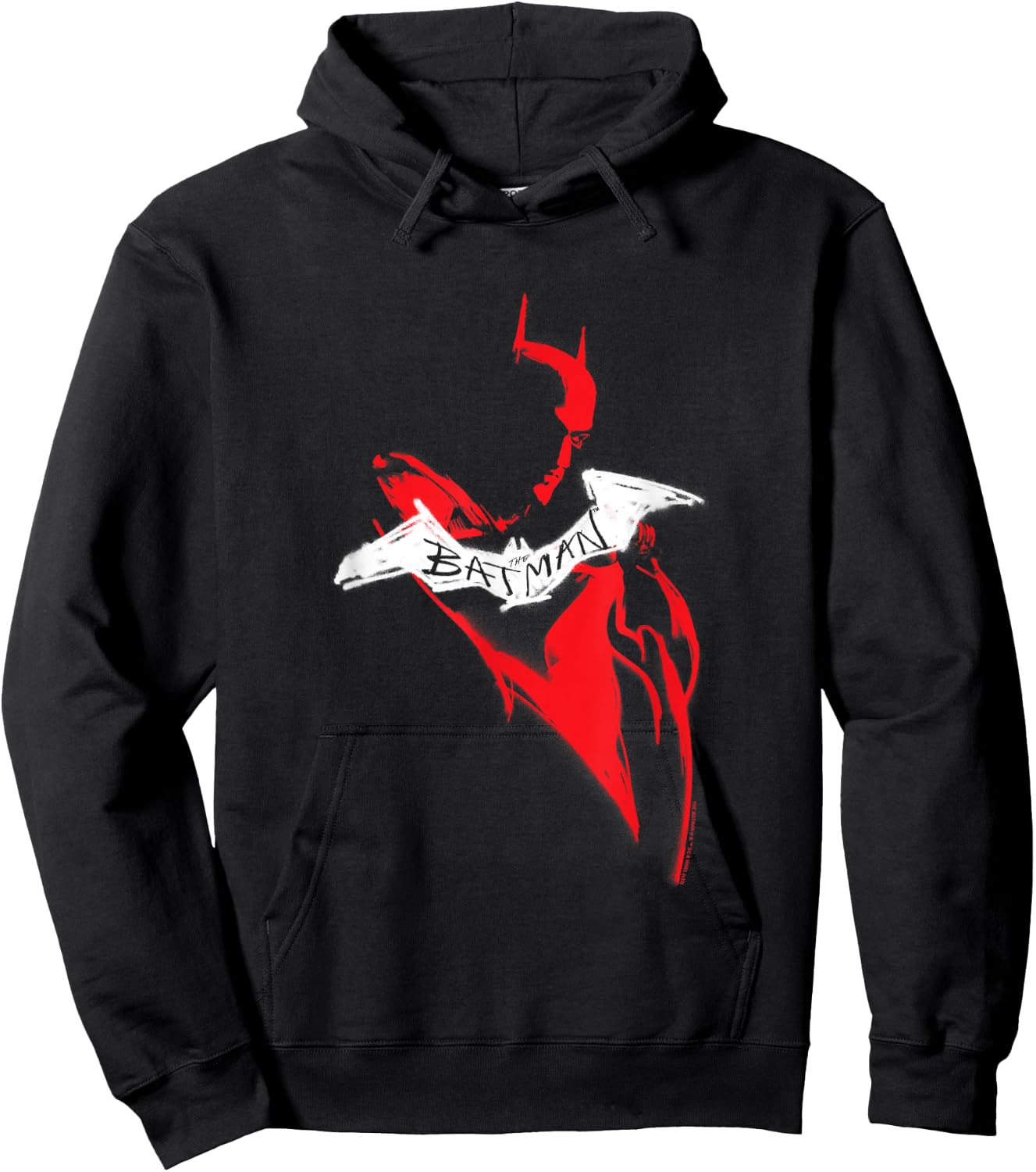 The Batman Hand Drawn Silhouette Hoodie - Hoodie | Black