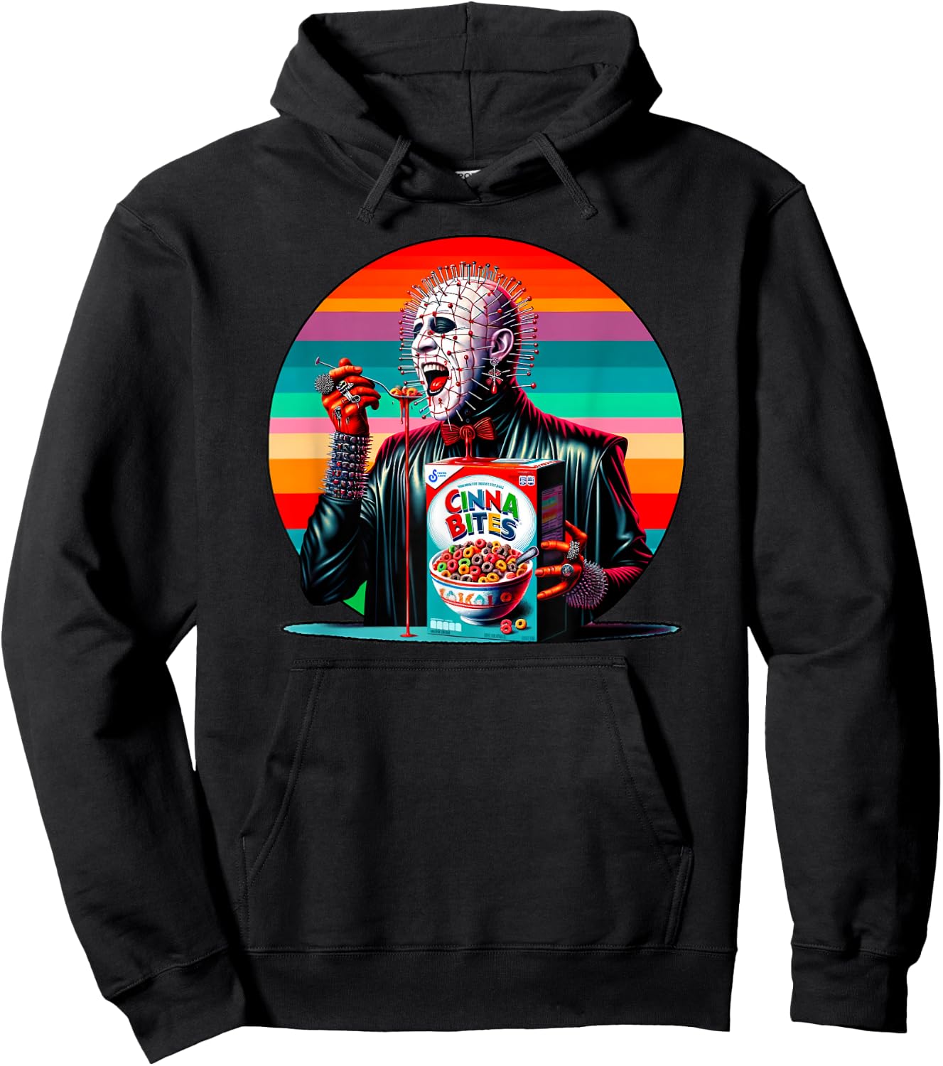 Vintage Horror Cereal Hoodie - Hoodie | Black
