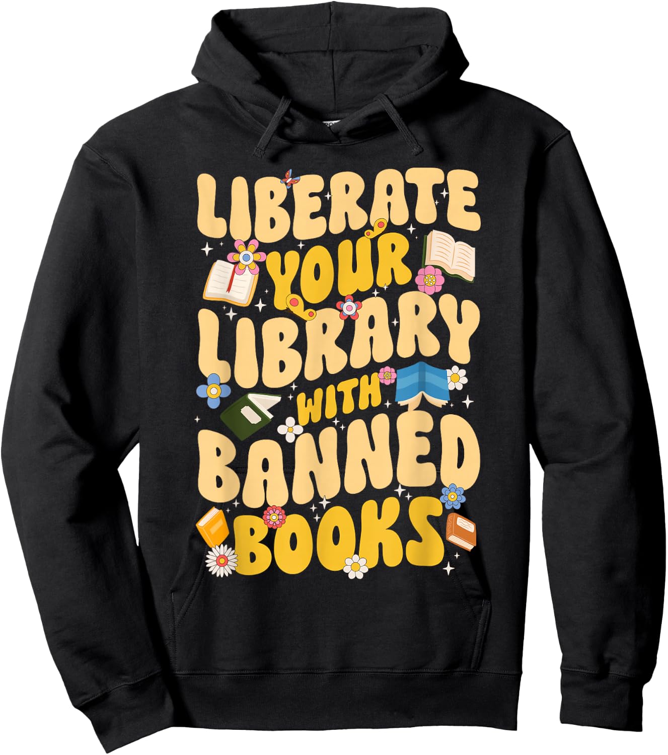 Banned Books Bookworm Read Banned Books Week Hoodie - Hoodie | Black