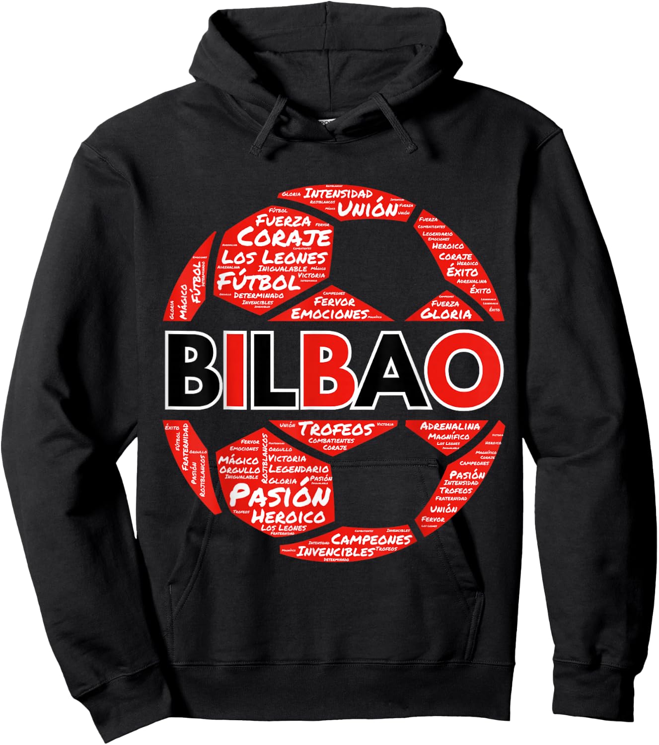 Bilbao Regalo Aficionado Al Fútbol Los Leones de San Mamés Hoodie - Hoodie | Black