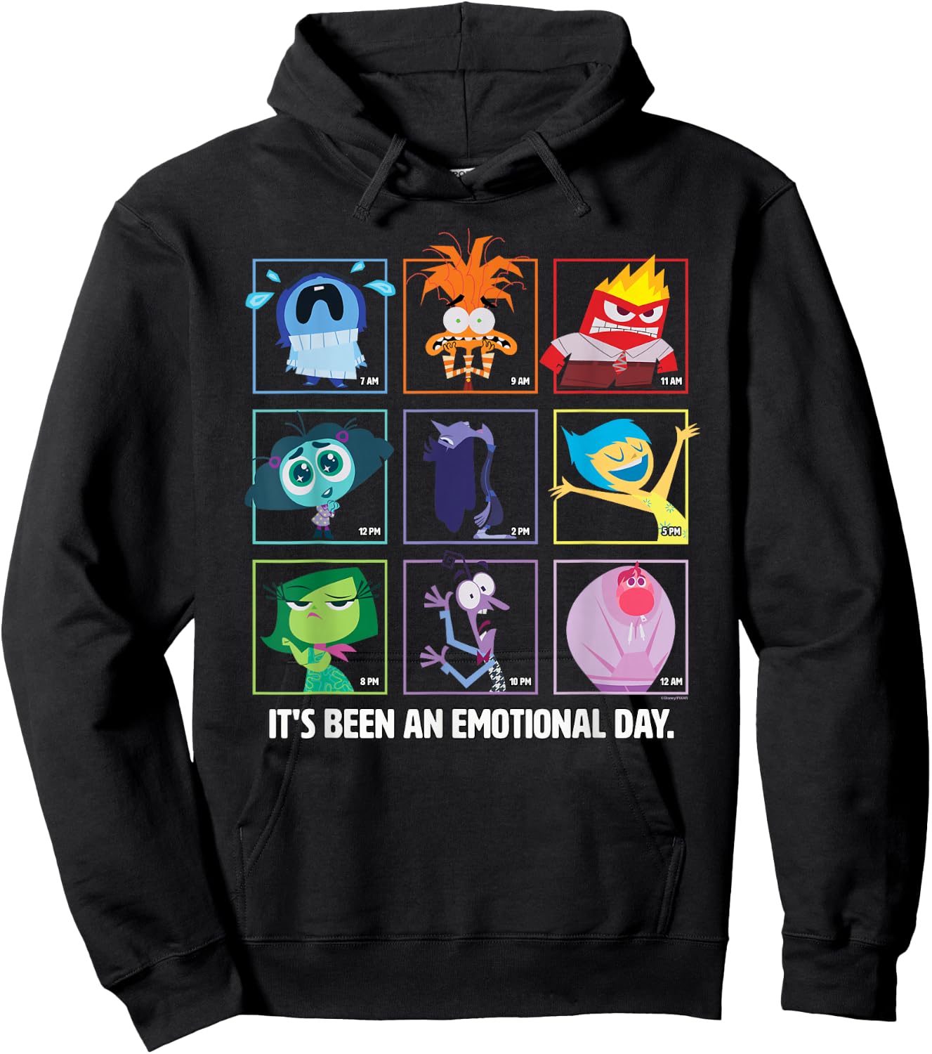 Disney and Pixar’s Inside Out 2 Emotions an Emotional Day Hoodie - Hoodie | Black